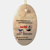 Jesus Christus und die amerikanische Keramik Ornament (Rechts)