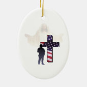 Jesus Christus und die amerikanische Keramik Ornament (Hinten)