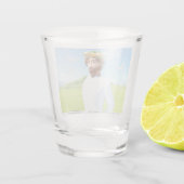 Jesus Christus und die Dornenkrone Schnapsglas (Rückseite)