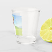 Jesus Christus und die Dornenkrone Schnapsglas (Rechts)