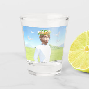 Jesus Christus und die Dornenkrone Schnapsglas