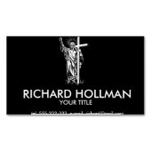 Jesus Christus und ein Kreuz Magnetische Visitenkarte (Vorderseite)