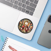 Jesus Christus und Engel Aufkleber (Laptop mit iPhone)