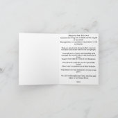 Jesus Christus und Ewiger Priester Karte (Innenseite)