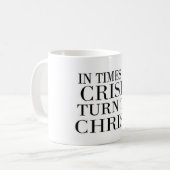 Jesus Christus und Gebet ist für Ärger Kaffeetasse (Vorderseite Links)