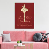 Jesus Christus unser Erretter Christliches Rotes G Leinwanddruck (Insitu (Wohnzimmer))