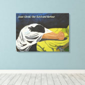 Jesus Christus, unser Herr und die Leinwand des Er (Insitu (Holzboden))