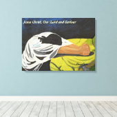 Jesus Christus, unser Herr und die Leinwand des Er (Insitu (Holzboden))