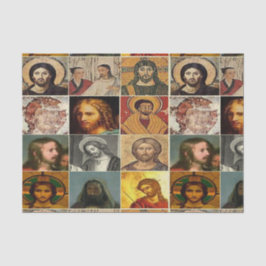 Jesus Christus, Vintage Collage, antik, viktoriani Seidenpapier