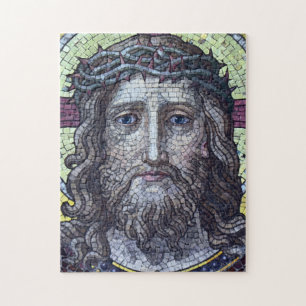 Jesus Christus, Vintages Mosaik, Heilige Bibel / T Puzzle
