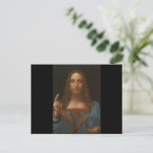 Jesus Christus von Leonardo da Vinci, Schmerz der Postkarte (Stehend Vorderseite)