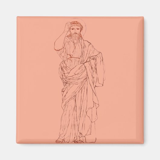Jesus Christus von Nazareth Sohn Gottes Magnet (Vorne)