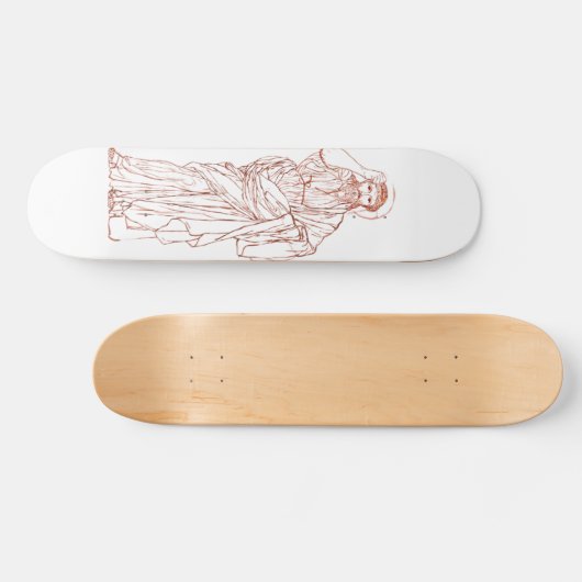 Jesus Christus von Nazareth Sohn Gottes Skateboard (Horizontal)
