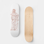 Jesus Christus von Nazareth Sohn Gottes Skateboard (Vorderseite)