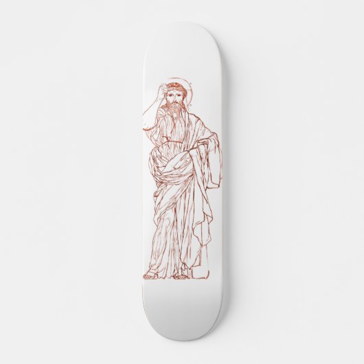 Jesus Christus von Nazareth Sohn Gottes Skateboard (Vorne)