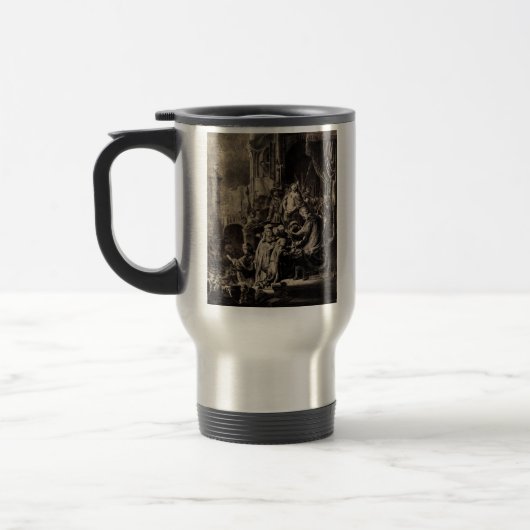 Jesus Christus vor Pilate Reisebecher (Links)