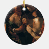 Jesus Christus w. die Krone von Thorns Keramik Ornament (Hinten)