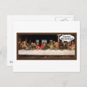 Jesus Christus, wann essen wir? - Funny Last Suppe Postkarte (Vorne/Hinten)