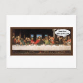 Jesus Christus, wann essen wir? - Funny Last Suppe Postkarte (Vorderseite)