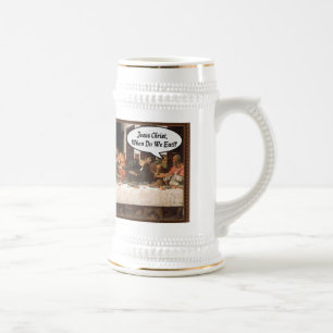 Jesus Christus Wann essen wir? - Lustiges letztes  Bierglas