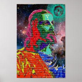 Jesus Christus Weltraumgalaxie Kosmos Sterne Sonne Poster