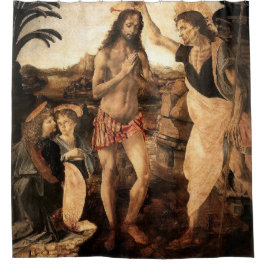 Jesus Christus wird von Johannes getauft, Gemälde  Duschvorhang