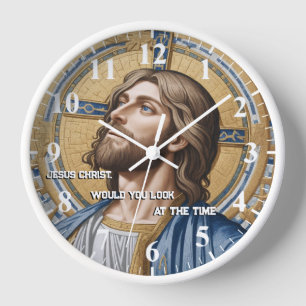 Jesus Christus würde Sie sich die Time Gold Blue a Uhr