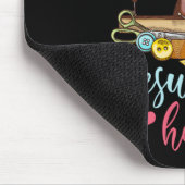 Jesus Christus zu beenden Religious Quilt Nähen Ma Mousepad (Ecke)