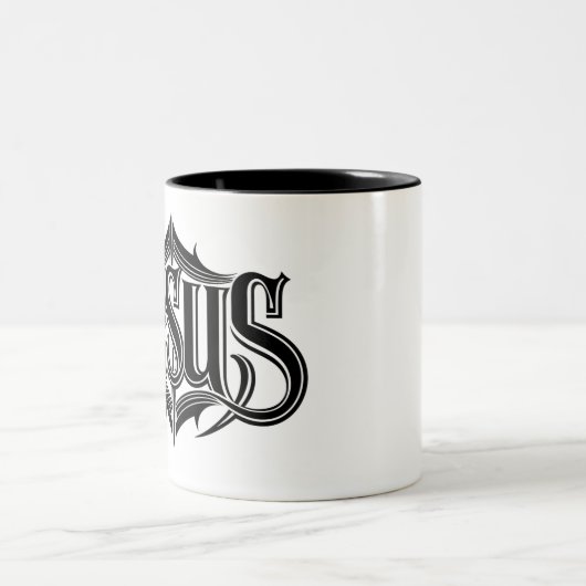 Jesus Christus Zweifarbige Tasse (Mittel)