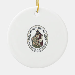 Jesus Chronische Krankheit Ermutigung T-Shirt Insp Keramik Ornament