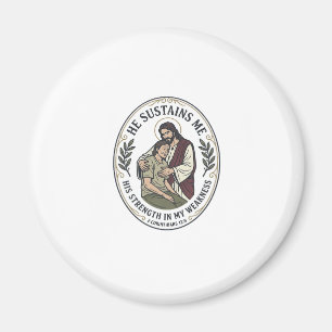 Jesus Chronische Krankheit Ermutigung T-Shirt Insp Magnet
