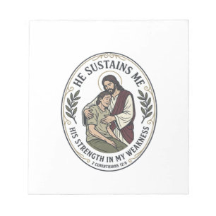 Jesus Chronische Krankheit Ermutigung T-Shirt Insp Notizblock