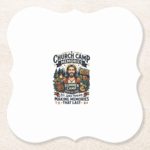 Jesus Church Camp VBS Nostalgie-Shirt Glaube basie Untersetzer