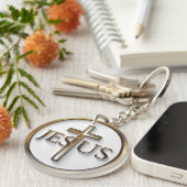 Jesus Circle Schlüsselanhänger - Doppelseitige Ai- (Vorderseite rechts)