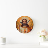 Jesus Clock Runde Wanduhr (Zuhause)