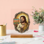 Jesus Cloud-Speicher voll Warnung Paywall Tech Hum Acrylschild (Hochzeit)