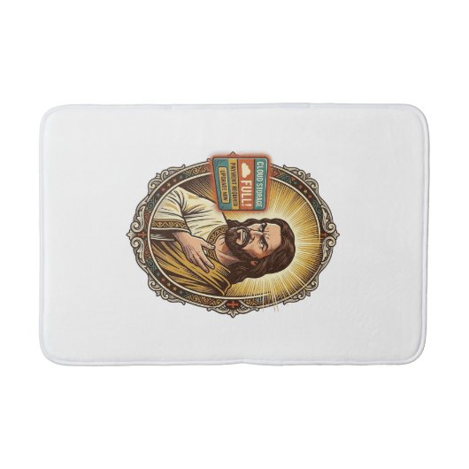 Jesus Cloud-Speicher voll Warnung Paywall Tech Hum Badematte (Vorderseite)