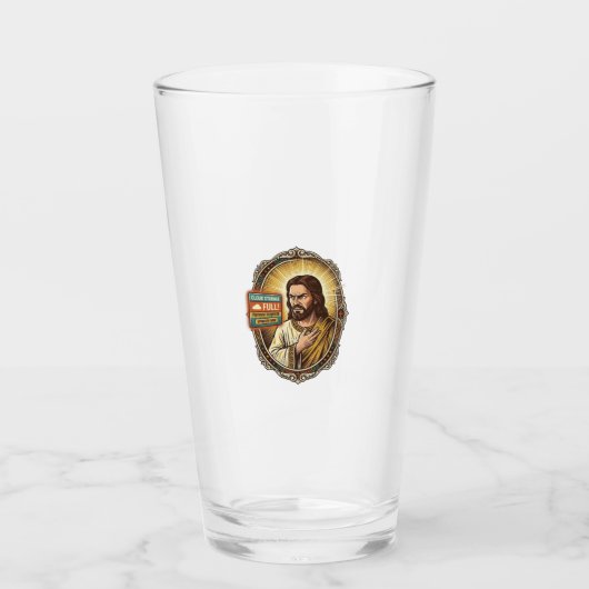 Jesus Cloud-Speicher voll Warnung Paywall Tech Hum Glas (Vorderseite)