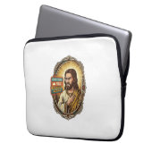Jesus Cloud-Speicher voll Warnung Paywall Tech Hum Laptopschutzhülle (Vorderseite Links)