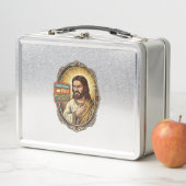 Jesus Cloud-Speicher voll Warnung Paywall Tech Hum Metall Brotdose (Beispiel)