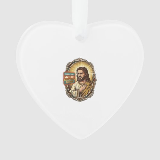 Jesus Cloud-Speicher voll Warnung Paywall Tech Hum Ornament (Vorderseite)