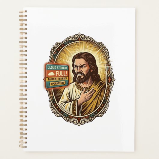 Jesus Cloud-Speicher voll Warnung Paywall Tech Hum Planer (Vorderseite)