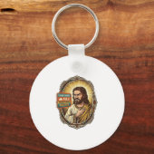 Jesus Cloud-Speicher voll Warnung Paywall Tech Hum Schlüsselanhänger (Vorderseite)