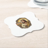 Jesus Cloud-Speicher voll Warnung Paywall Tech Hum Untersetzer (angewinkelt)