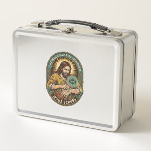 Jesus Club Handstempel Lässt Sich Nicht Abwaschen Metall Brotdose