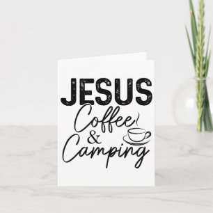 Jesus Coffee and Camping Christlich Camper Nature Karte
