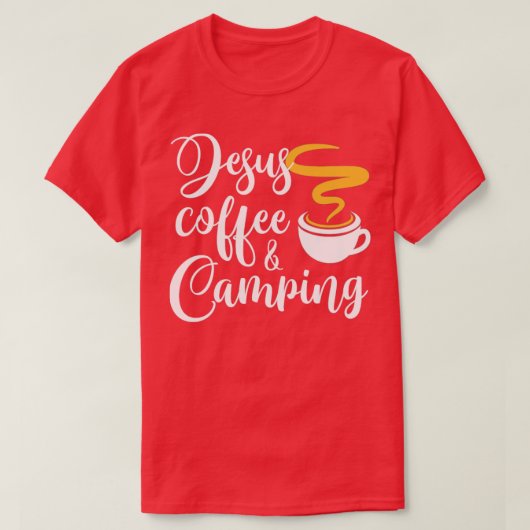 Jesus Coffee Camping T-Shirt (Design vorne)