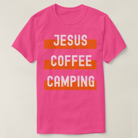 Jesus Coffee Camping T-Shirt (Design vorne)