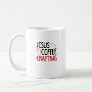 Jesus Coffee Crafting Funny Christliches Design fü Kaffeetasse