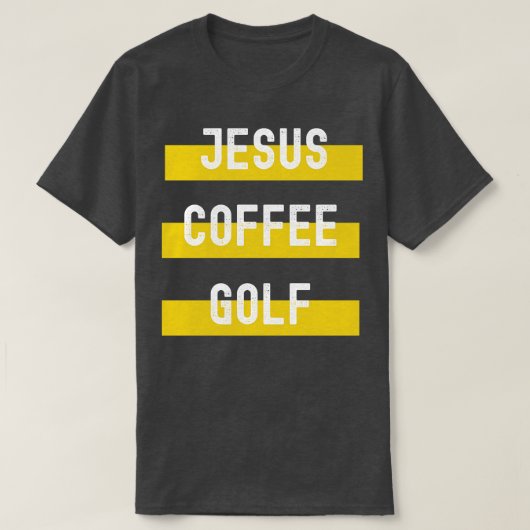 Jesus Coffee Golf T-Shirt (Design vorne)